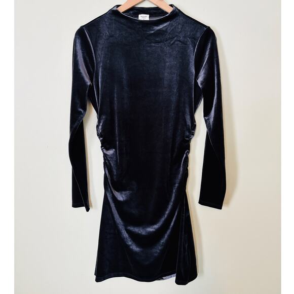 Abercrombie & Fitch Paloma Velvet Long Sleeve Mini Dress Medium - Picture 2 of 7